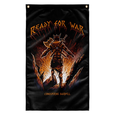 Ready for War Flag - 3' x 5' Polyester Flag - Conquering Barbell