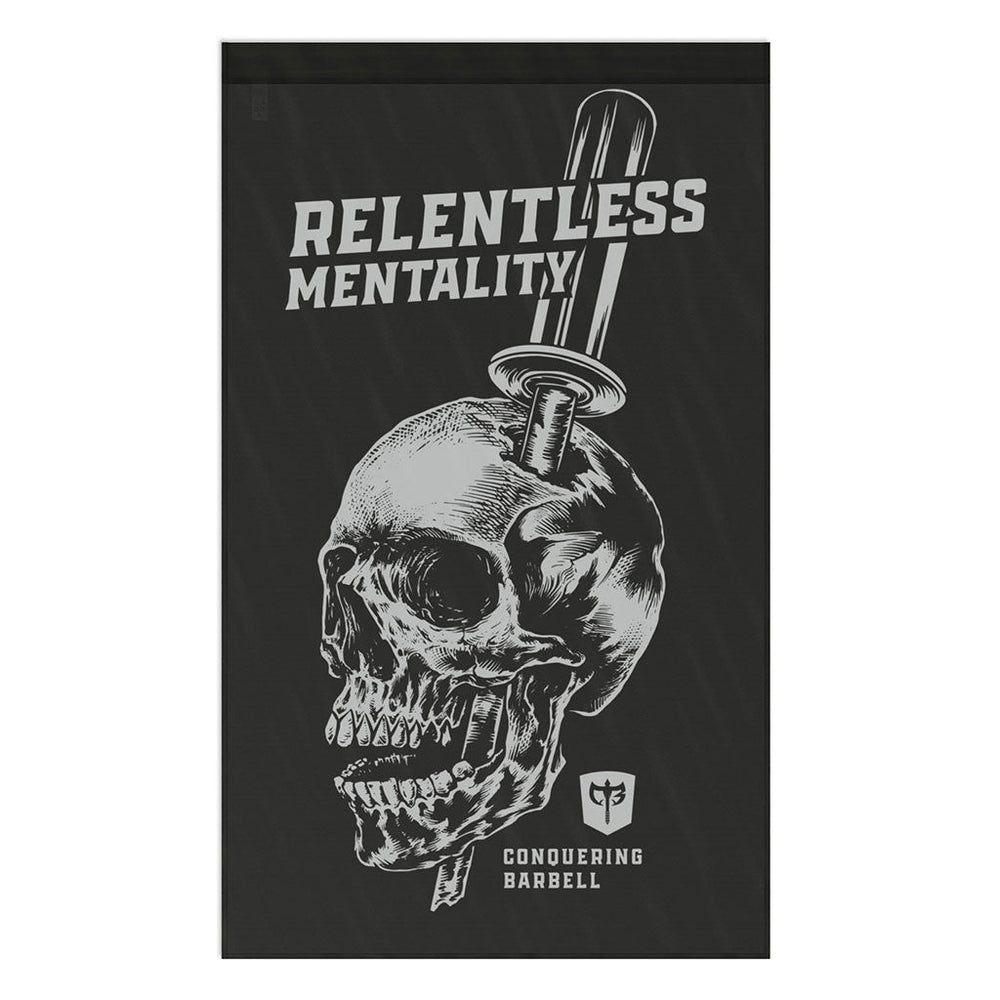 Relentless Mentality Flag - 3' x 5' Polyester Flag - Conquering Barbell