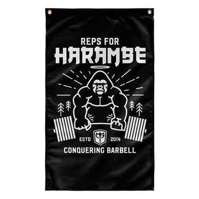Reps for Harambe - 3' x 5' Polyester Flag - Conquering Barbell
