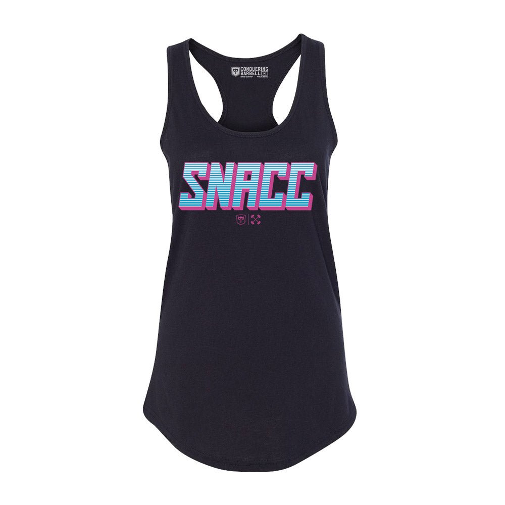 SNACC - on Black Racerback - Conquering Barbell