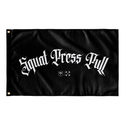 Squat Press Pull® - Arch - 3' x 5' Polyester Flag - Conquering Barbell