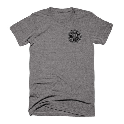 Squat Press Pull® on Heather Grey Tee - Conquering Barbell