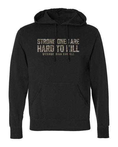 Strong Ones are Hard to Kill - Multi Camo - Pullover Hoodie - Conquering Barbell