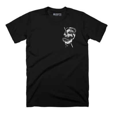 Strong Till Death - The Original - on Black Tee - Conquering Barbell