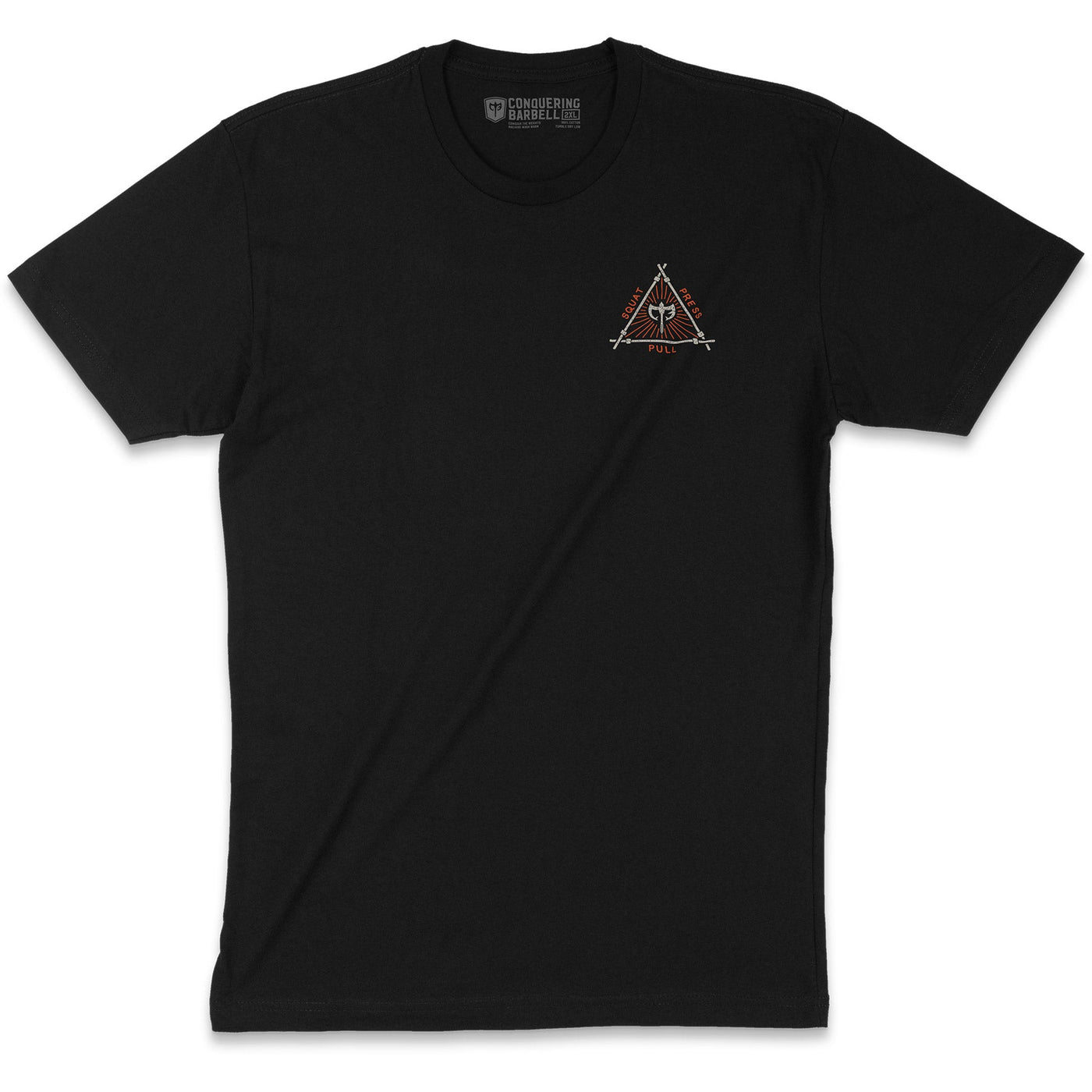 The Balance of Power - Black Tee - Conquering Barbell