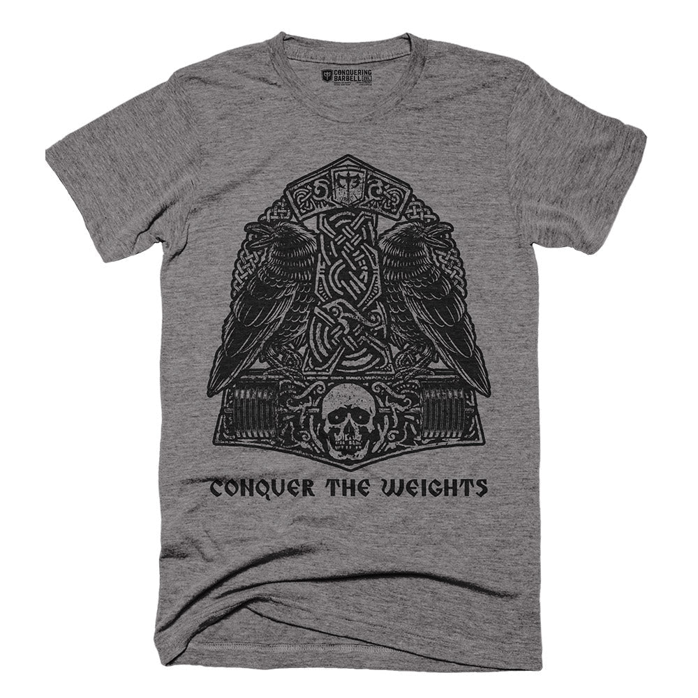 The Hammer & The Ravens Tee - Conquering Barbell