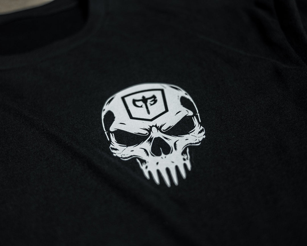 The Scythe Squat Press Pull® tee in Black: a reaper&
